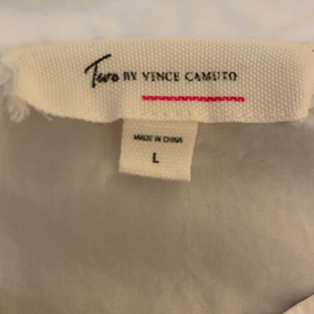 Vince Camuto Embroidered Poplin Blouse - Picture 4 of 5